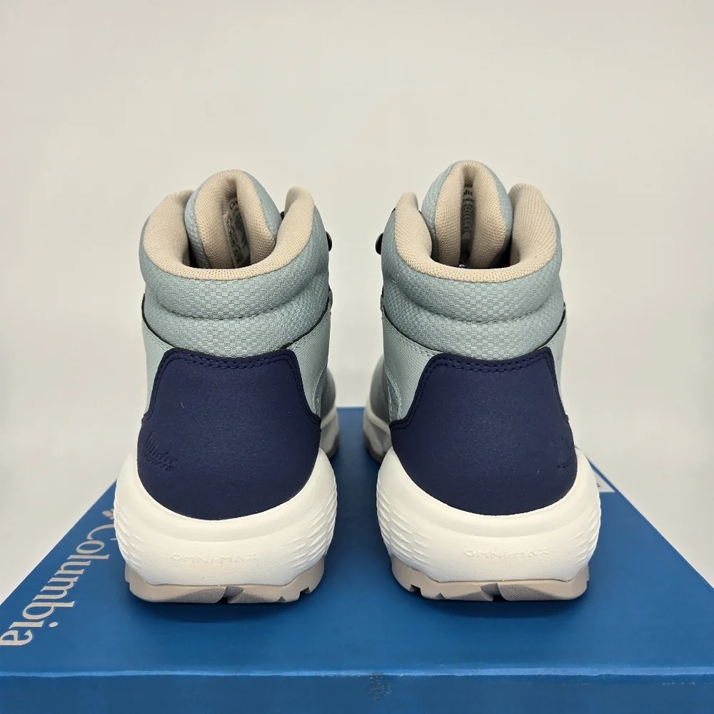 Columbia Women's Newton Wander Hiking Boots Crushed Blue Shoes Size 9.5 New